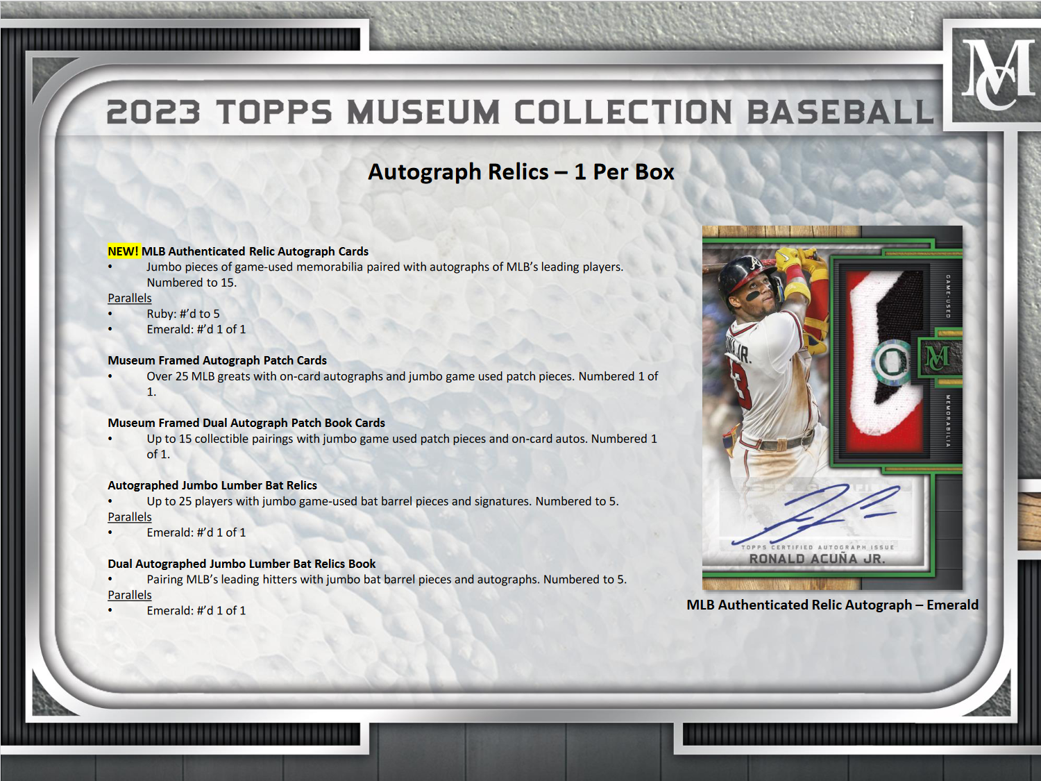 2023 Topps Museum Collection Baseball Mini Hobby Box