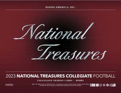 2023 Panini National Treasures Collegiate Football Hobby 4 Box Case