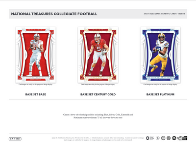 2023 Panini National Treasures Collegiate Football Hobby 4 Box Case