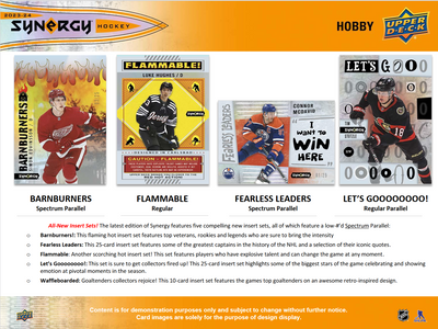 2023-24 Upper Deck Synergy Hockey Hobby Box [Contact Us To Order]