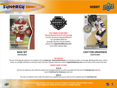 2023-24 Upper Deck Synergy Hockey Hobby 16 Box Case [Contact Us To Order]