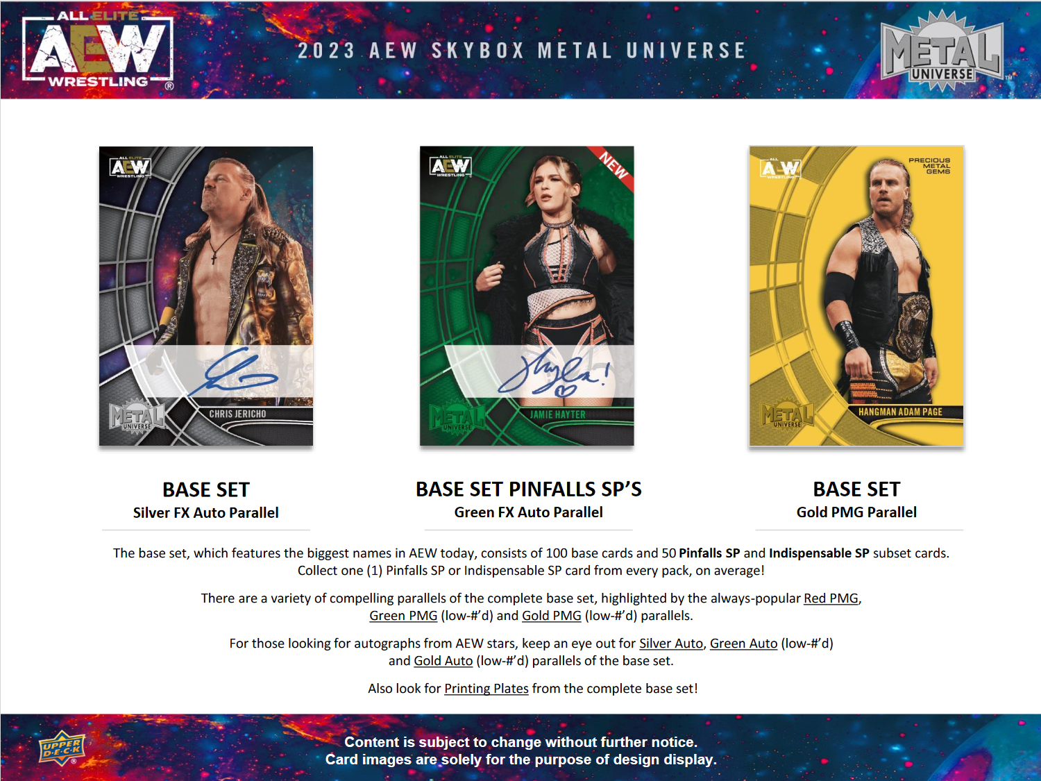 2023 Upper Deck AEW Skybox Metal Universe Hobby Box [Contact Us To Order]