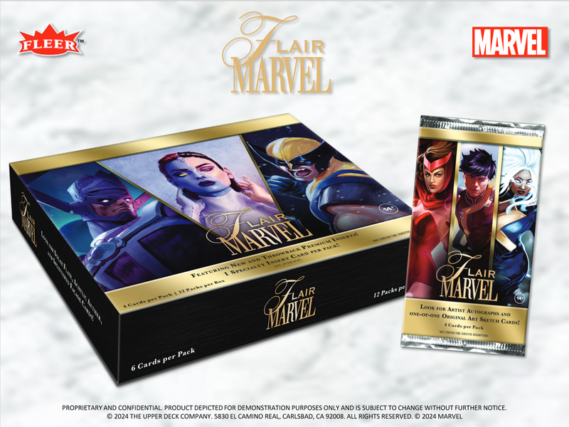 Upper Deck Marvel Flair Hobby 12 Box Case [Contact Us To Order]