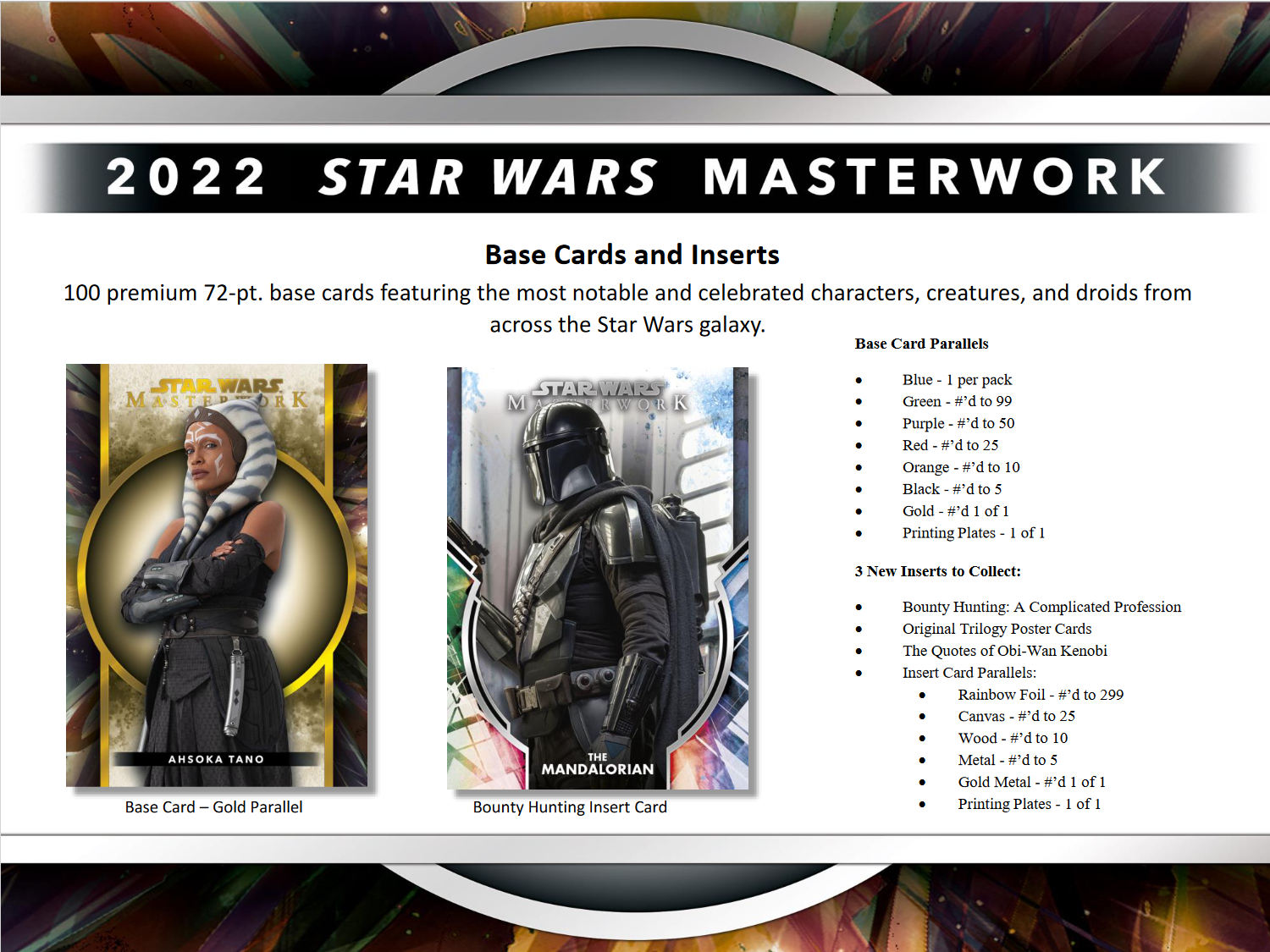 2022 Topps Star Wars Masterwork Hobby 8 Box Case