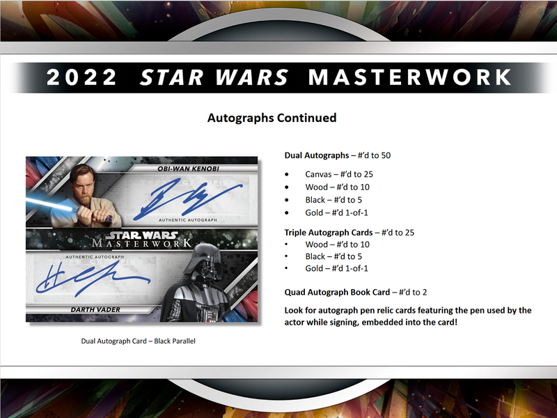 2022 Topps Star Wars Masterwork Hobby 8 Box Case