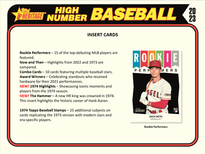 2023 Topps Heritage HIGH Number Baseball Hobby 12 Box Case