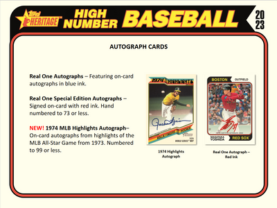 2023 Topps Heritage HIGH Number Baseball Hobby Box