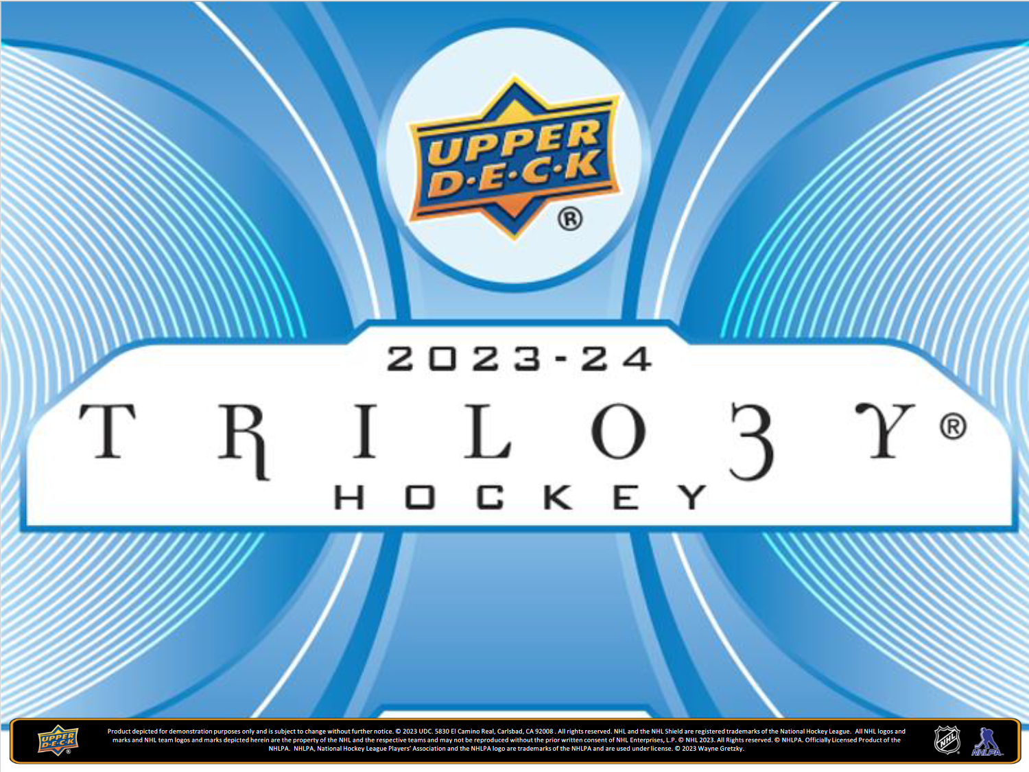 2023-24 Upper Deck Trilogy Hockey Hobby 20 Box Case [Contact Us To Order]