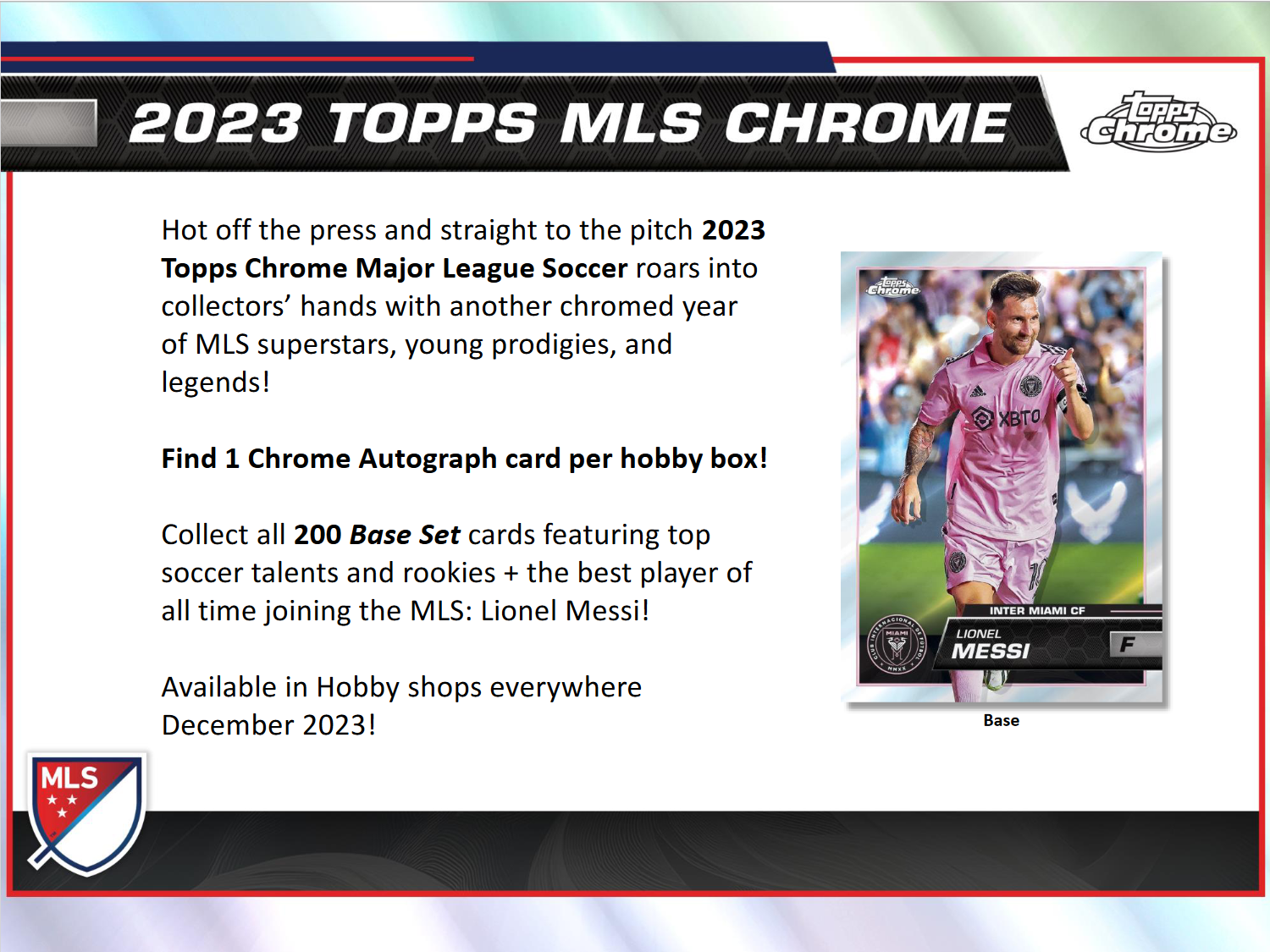 2023 Topps Chrome Major League Soccer Hobby Box