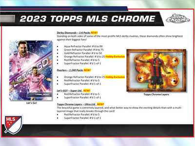 2023 Topps Chrome Major League Soccer Hobby 12 Box Case
