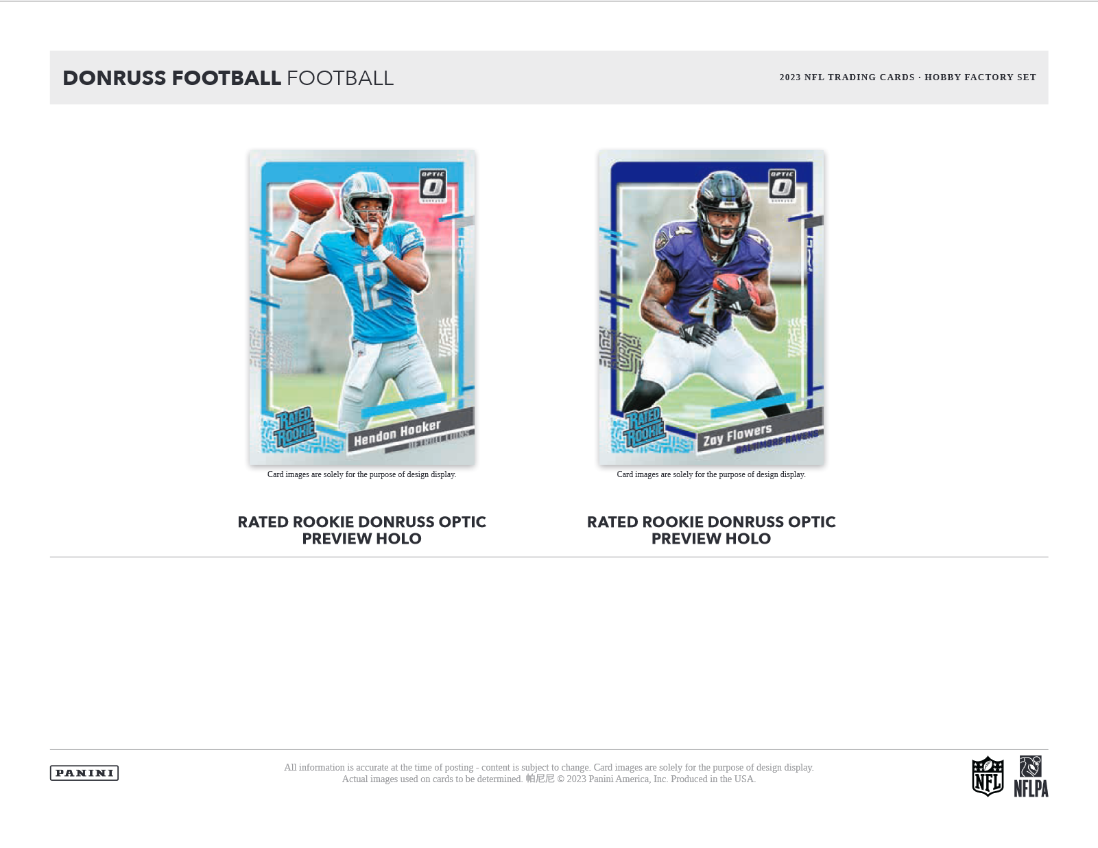 2023 Panini Donruss Football Factory Set - 8 Set Case