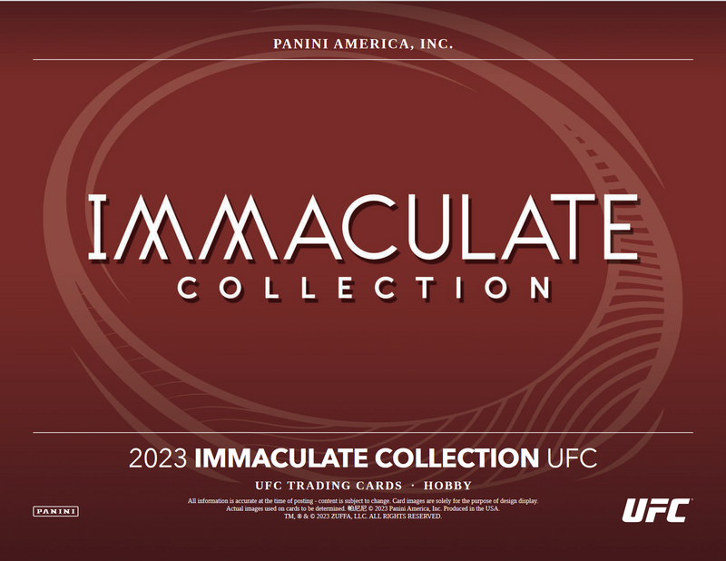 2023 Panini Immaculate UFC Hobby 5 Box Case