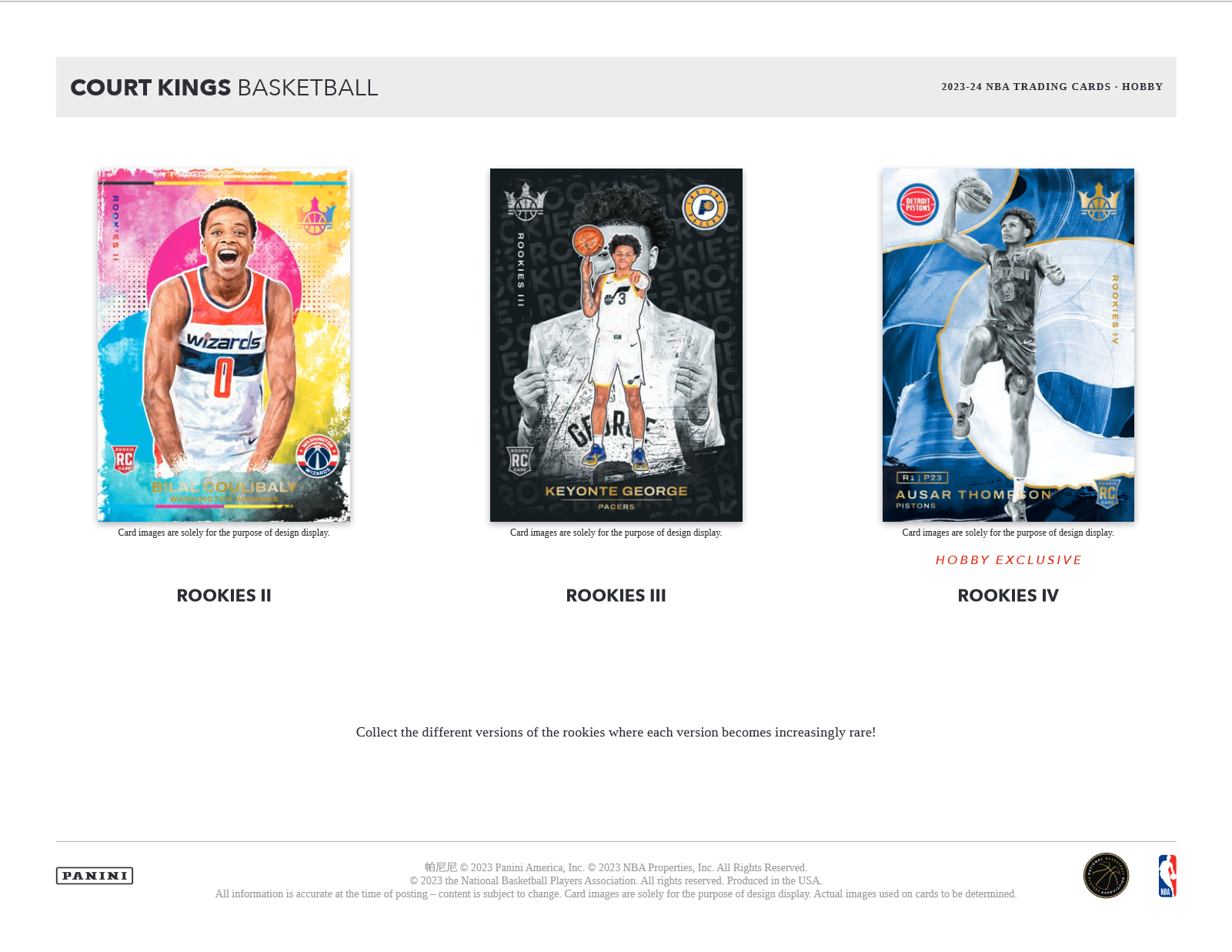 2023-24 Panini Court Kings Basketball Hobby 16 Box Case