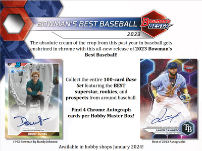 2023 Bowman's Best Baseball Hobby 8 Box Case