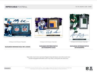 2023 Panini Impeccable Football Hobby Box