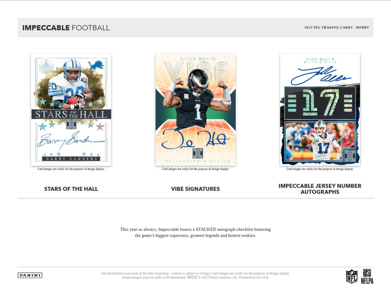 2023 Panini Impeccable Football Hobby Box