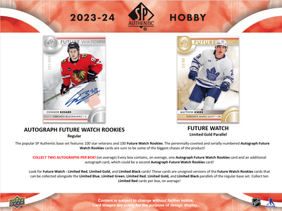 2023-24 Upper Deck SP Authentic Hockey Hobby 16 Box Case [Contact Us To Order]