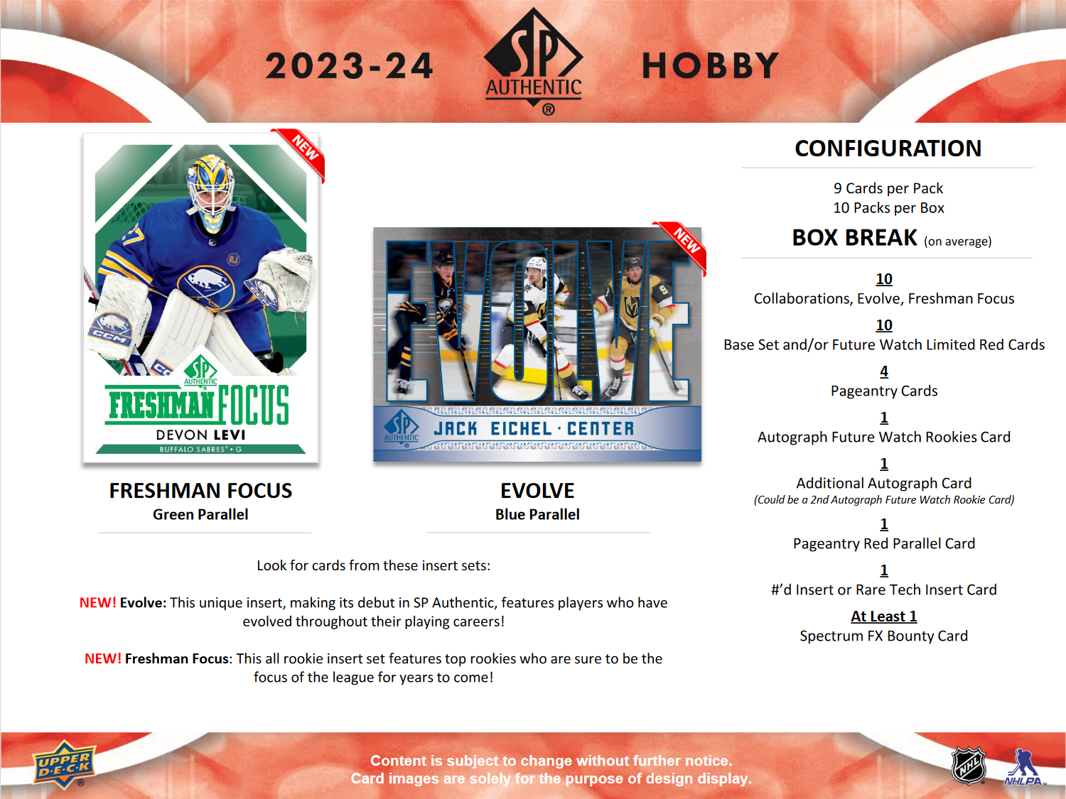 2023-24 Upper Deck SP Authentic Hockey Hobby Box [Contact Us To Order]