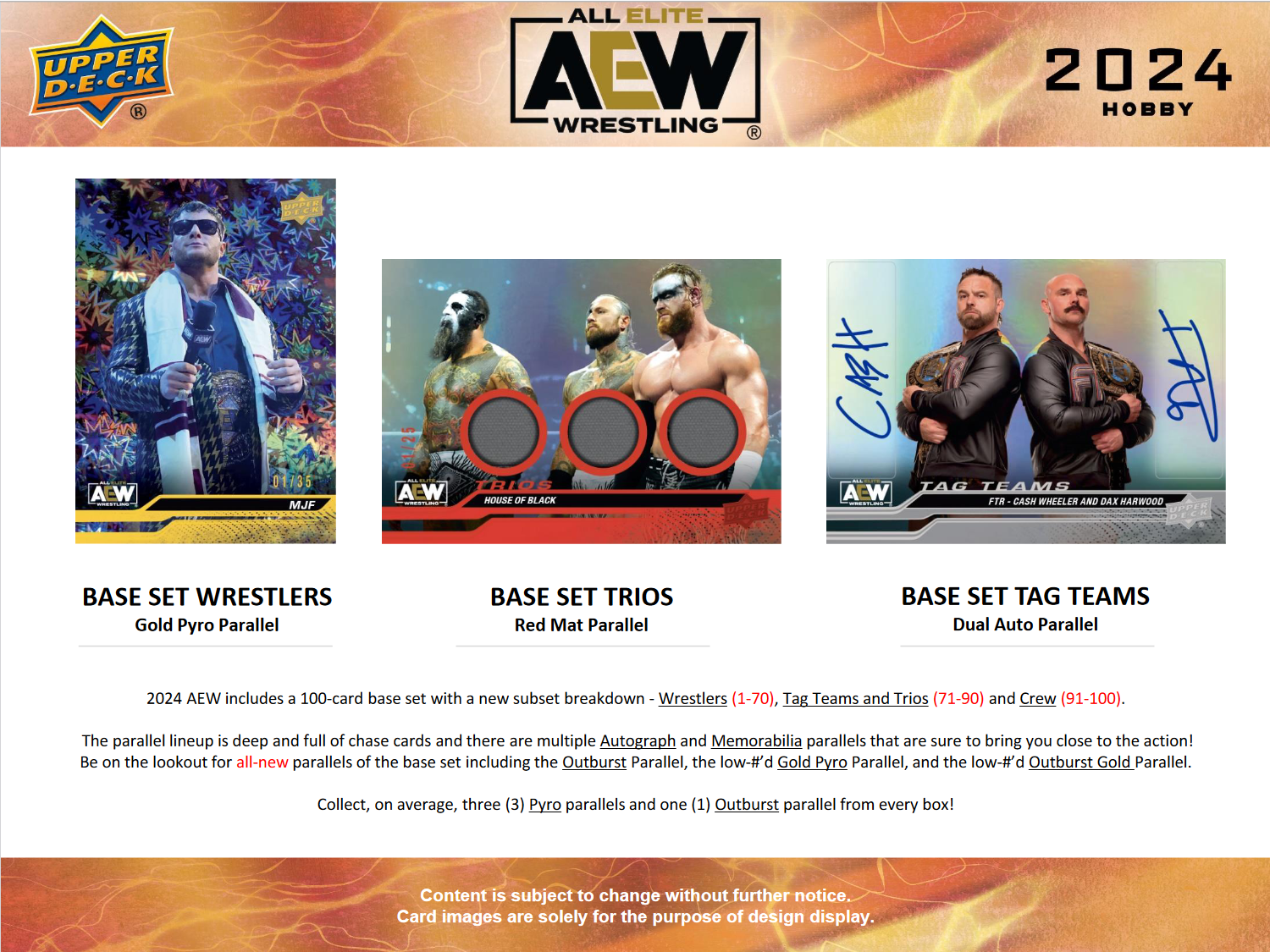 2024 Upper Deck All Elite Wrestling (AEW) Hobby Box [Contact Us To Order]