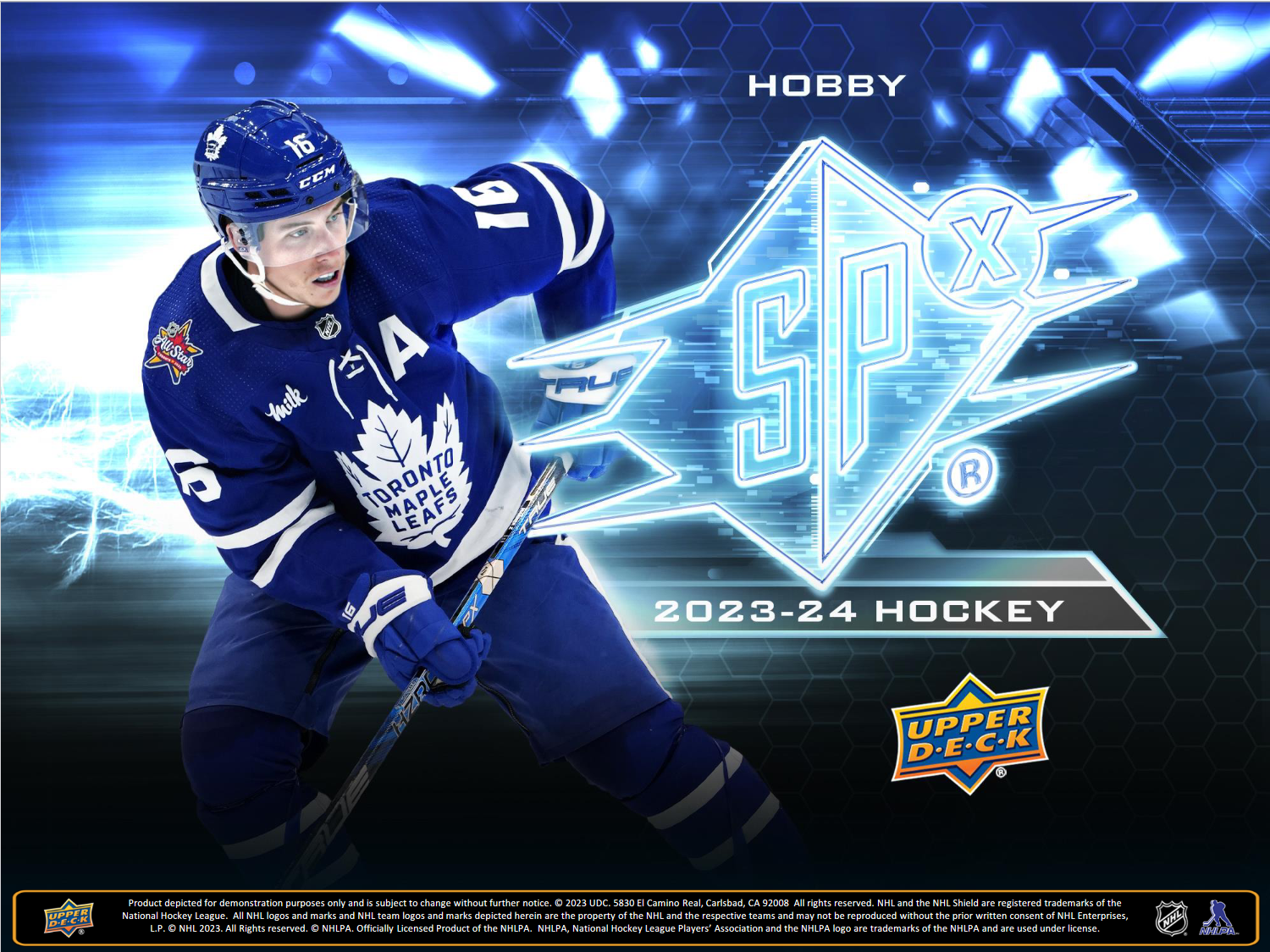 2023-24 Upper Deck SPx Hockey Hobby 20 Box Case [Contact Us To Order]