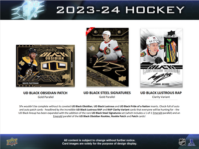 2023-24 Upper Deck SPx Hockey Hobby 20 Box Case [Contact Us To Order]