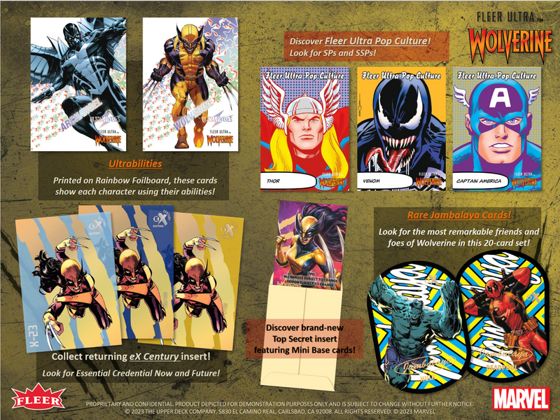 2023 Upper Deck Fleer Ultra Marvel Wolverine Hobby 6 Box Case [Contact Us To Order]