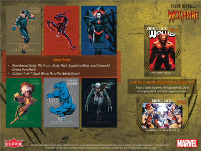 2023 Upper Deck Fleer Ultra Marvel Wolverine Hobby 6 Box Case [Contact Us To Order]