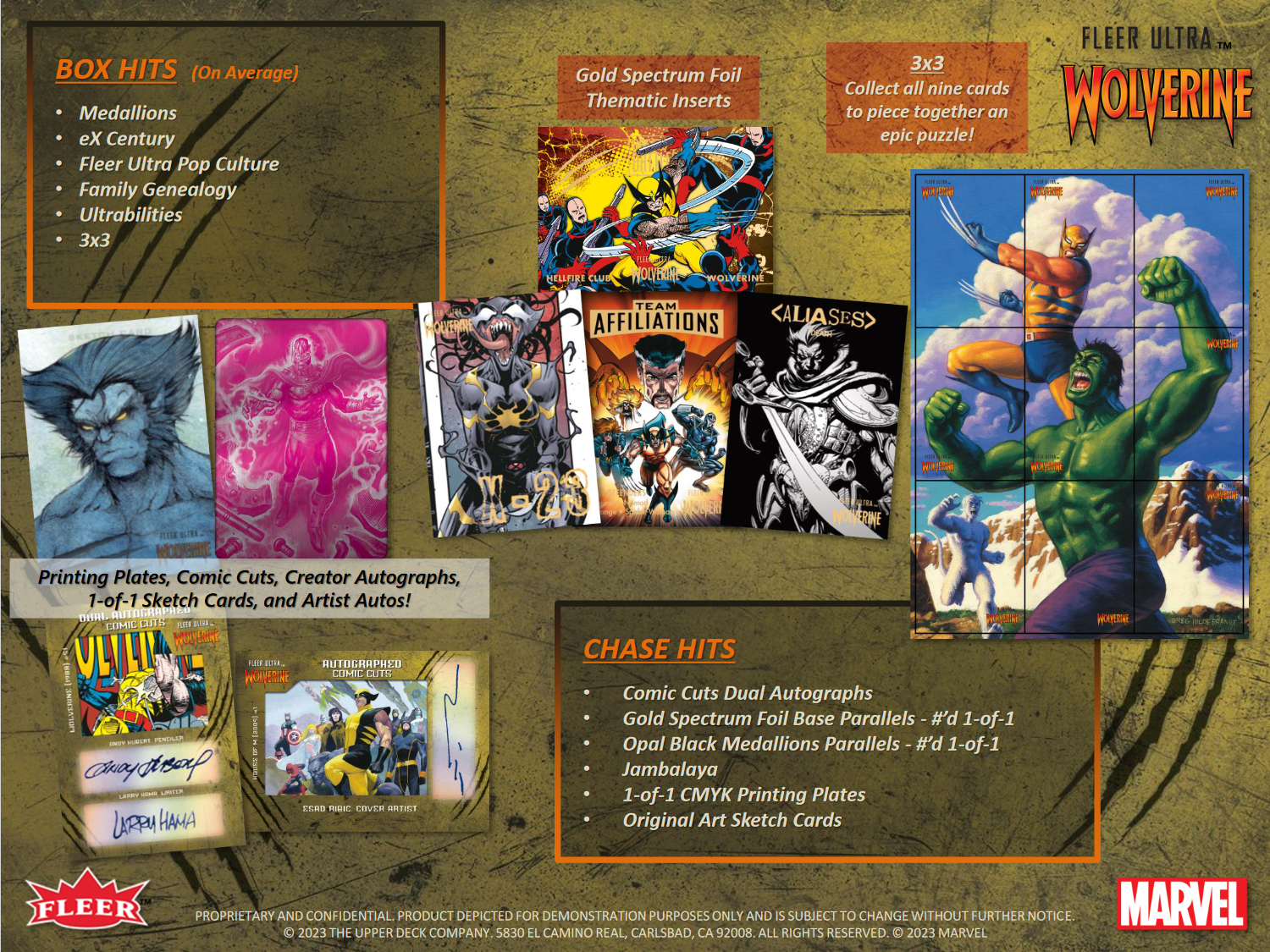 2023 Upper Deck Fleer Ultra Marvel Wolverine Hobby Box [Contact Us To Order]