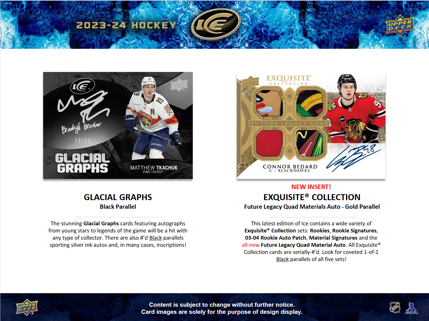 2023-24 Upper Deck Ice Hockey Hobby 12 Box Case [Contact Us To Order]