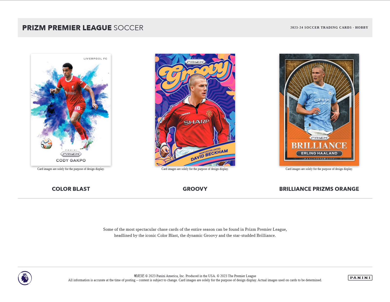 2023-24 Panini Prizm Premier League Soccer Hobby Box