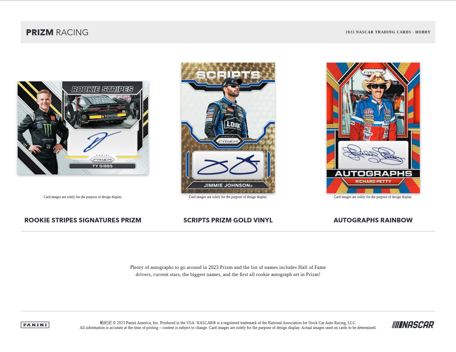 2023 Panini Prizm Racing Hobby 12 Box Case