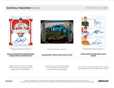 2023 Panini National Treasures Racing Hobby 4 Box Case
