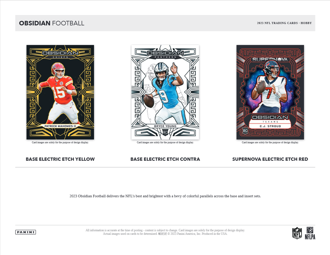 2023 Panini Obsidian Football Hobby Box