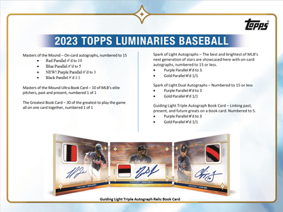 2023 Topps Luminaries Baseball Hobby 12 Box Case
