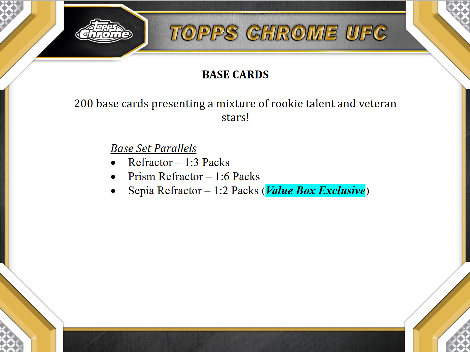 2024 Topps UFC Chrome Blaster 40 Box Case