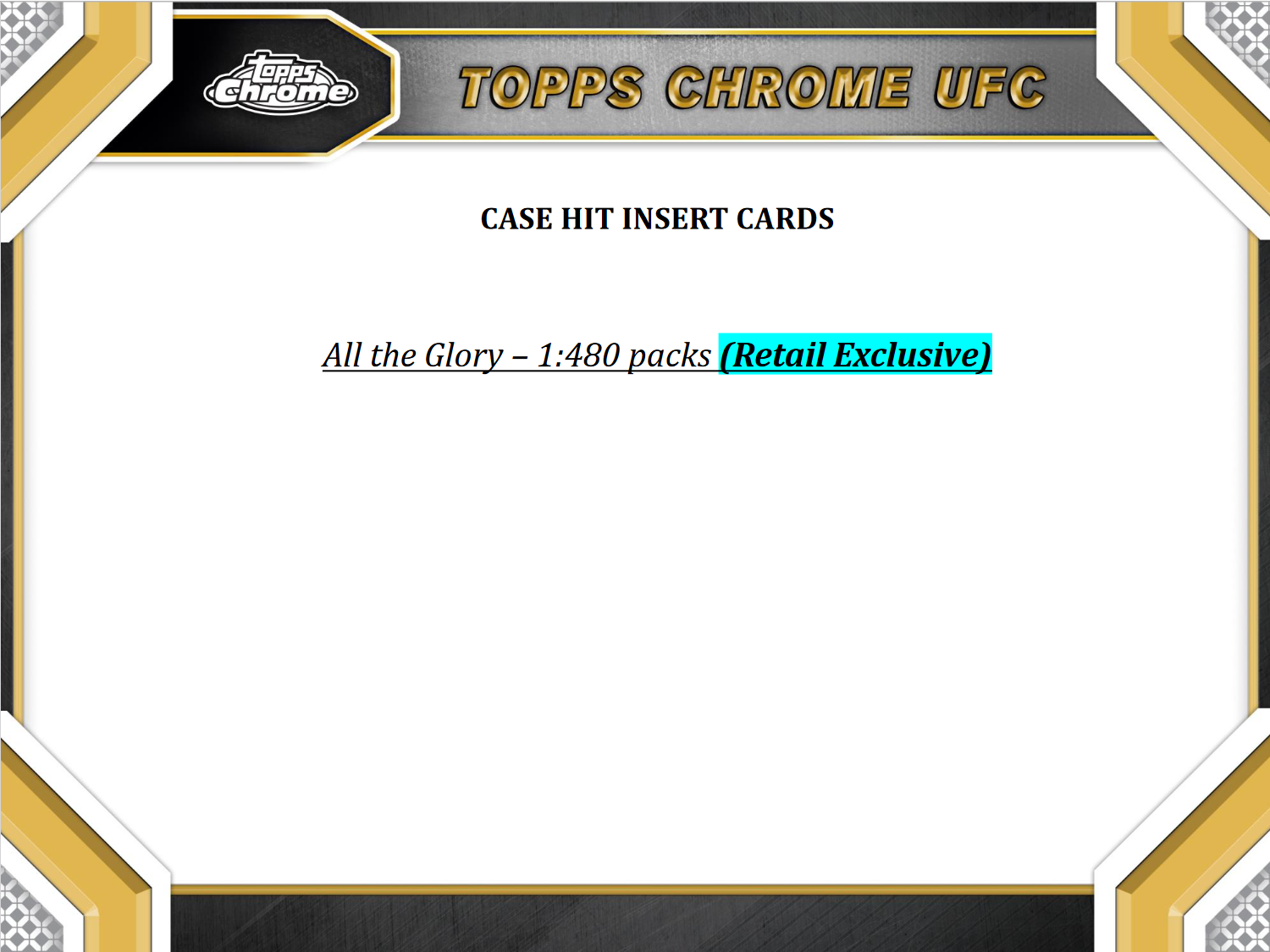 2024 Topps UFC Chrome Blaster Box