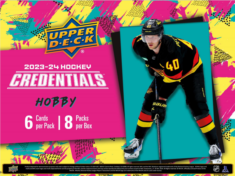 2023-24 Upper Deck Credentials Hockey Hobby Box [Contact Us To Order]