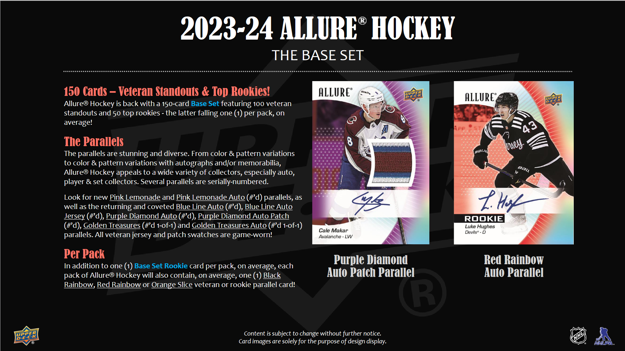2023-24 Upper Deck Allure Hockey Hobby 9 Box Case [Contact Us To Order]