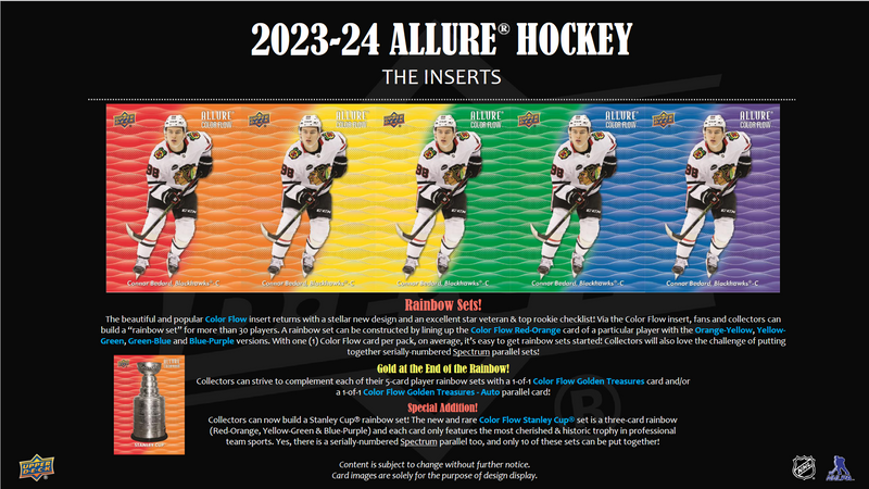 2023-24 Upper Deck Allure Hockey Hobby 9 Box Case [Contact Us To Order]