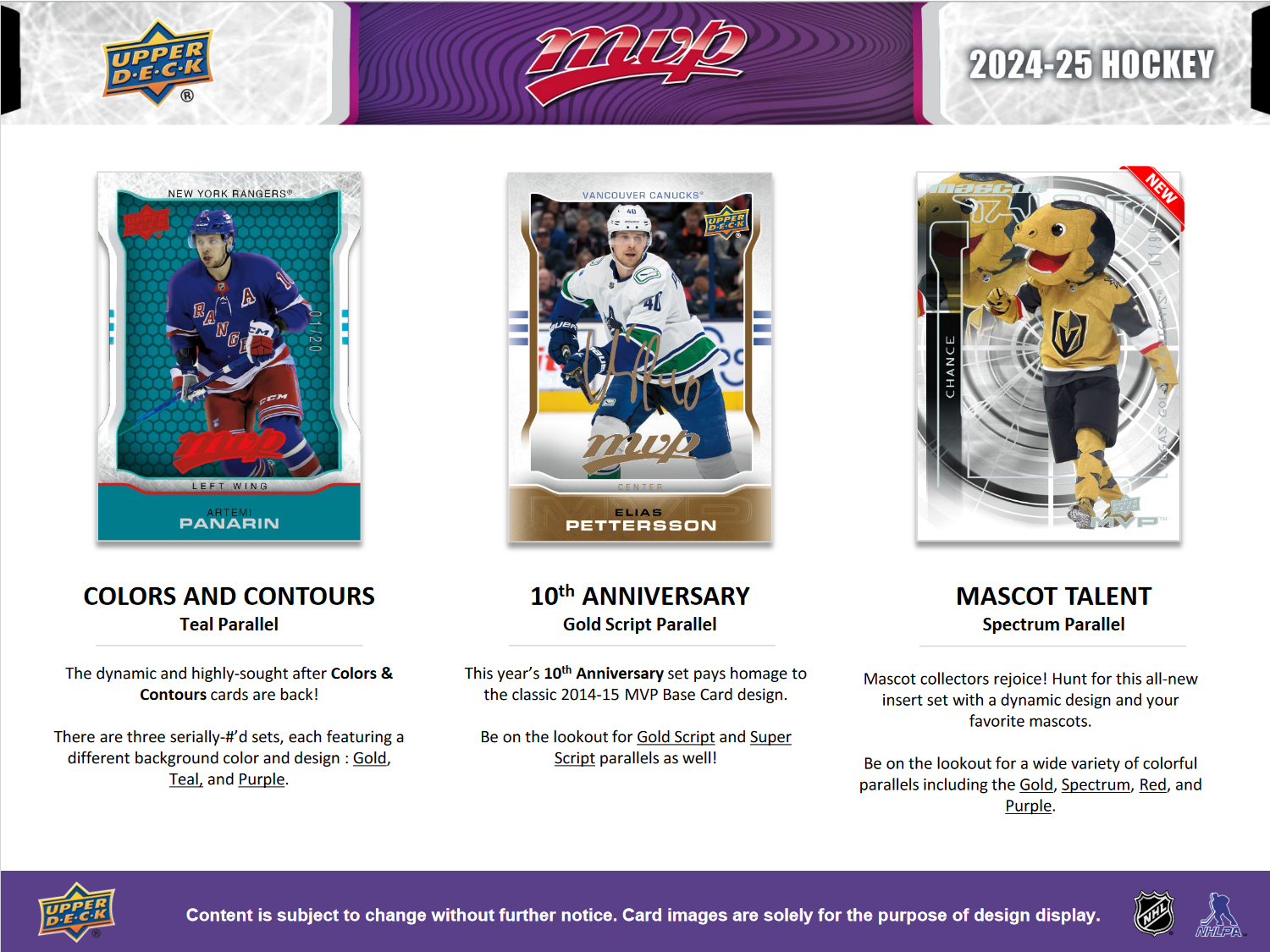 2024-25 Upper Deck MVP Hockey Hobby 20 Box Case [Contact Us To Order]