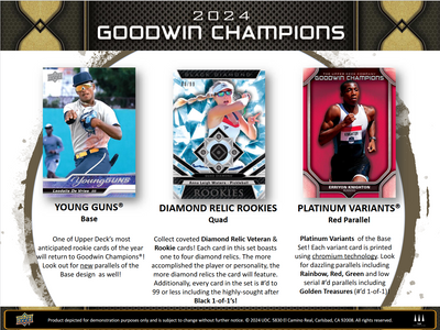2024 Upper Deck Goodwin Champions Hobby 16 Box Case [Contact Us To Order]