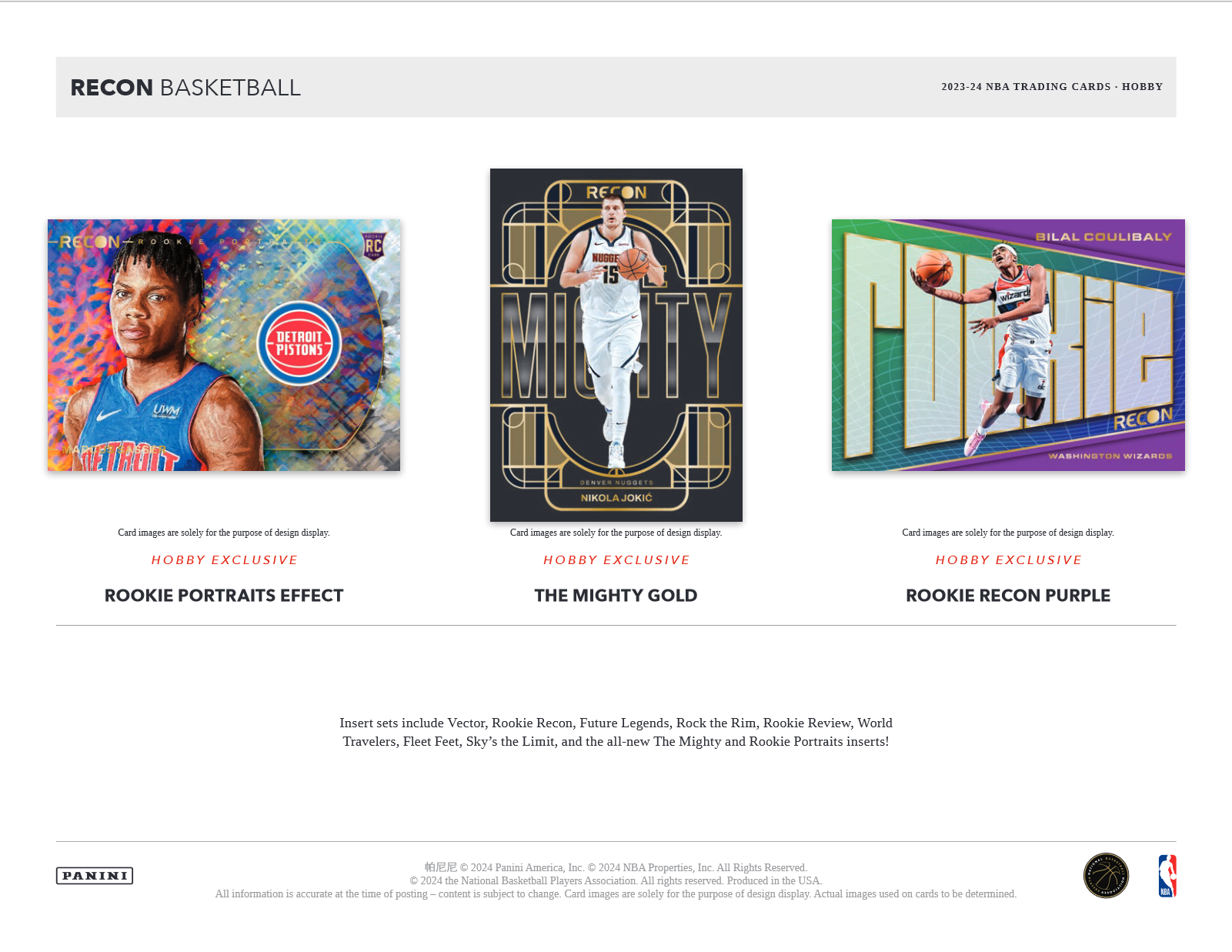 2023-24 Panini Recon Basketball Hobby Box