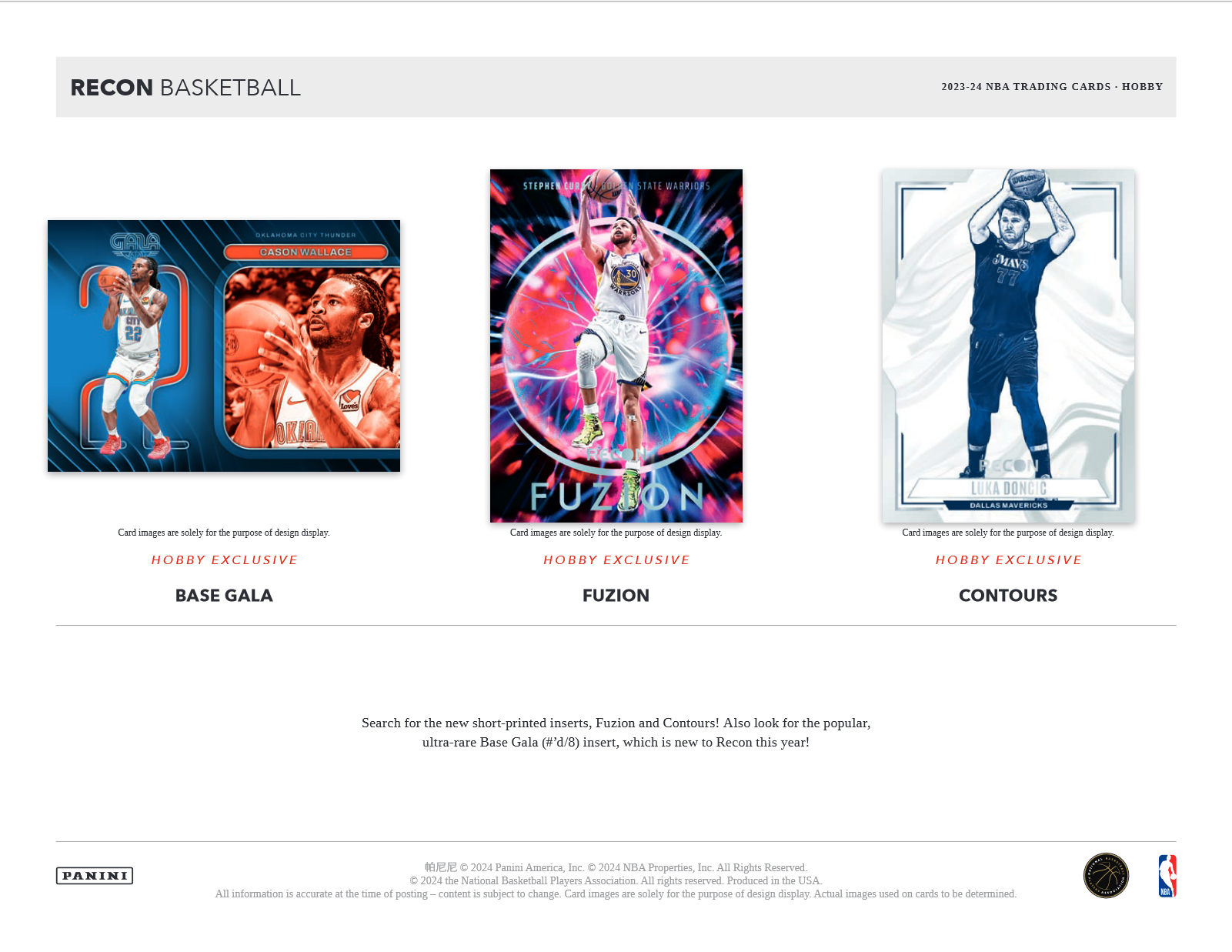 2023-24 Panini Recon Basketball Hobby Box