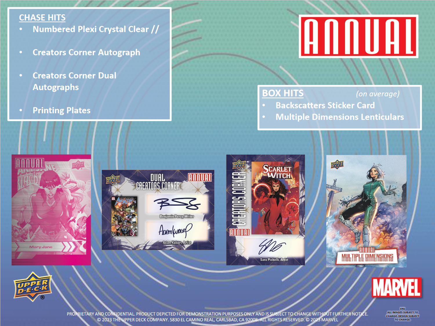 2022-23 Marvel Annual Trading Cards 16 Box Case (Upper Deck) [Contact Us To Order]