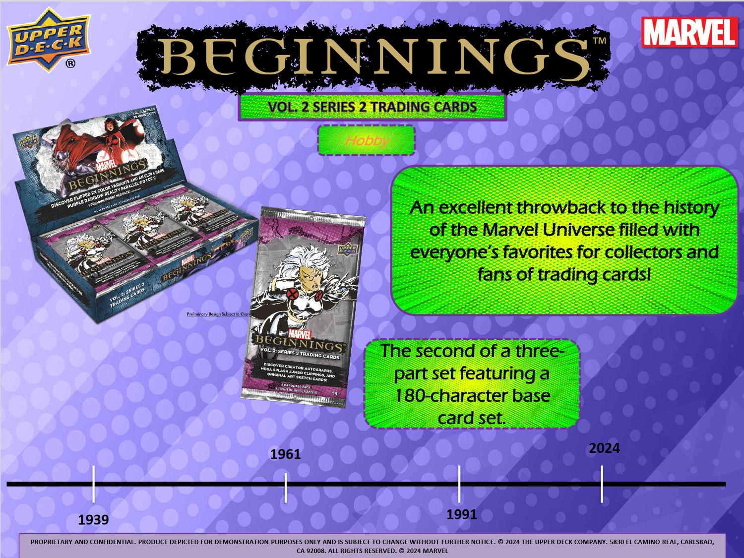 Upper Deck Marvel Beginnings Volume 2 Series 2 Hobby 16 Box Case [Contact Us To Order]