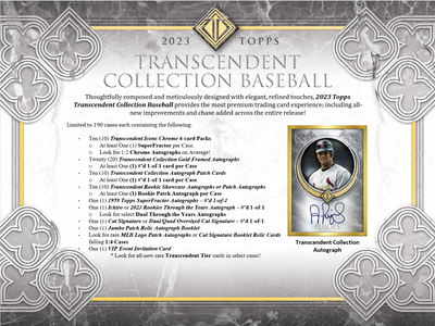2023 Topps Transcendent Collection Baseball Case [Contact Us To Order]