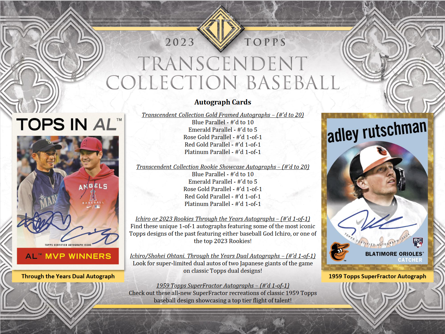 2023 Topps Transcendent Collection Baseball Case [Contact Us To Order]