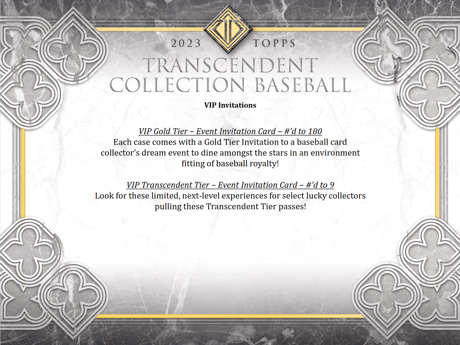 2023 Topps Transcendent Collection Baseball Case [Contact Us To Order]