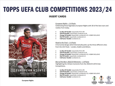 2023-24 Topps UEFA Club Competitions Soccer Hobby Box