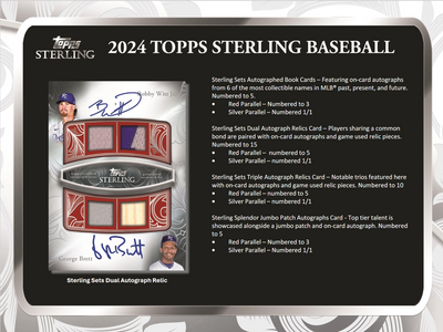 2024 Topps Sterling Baseball Hobby 4 Box Case